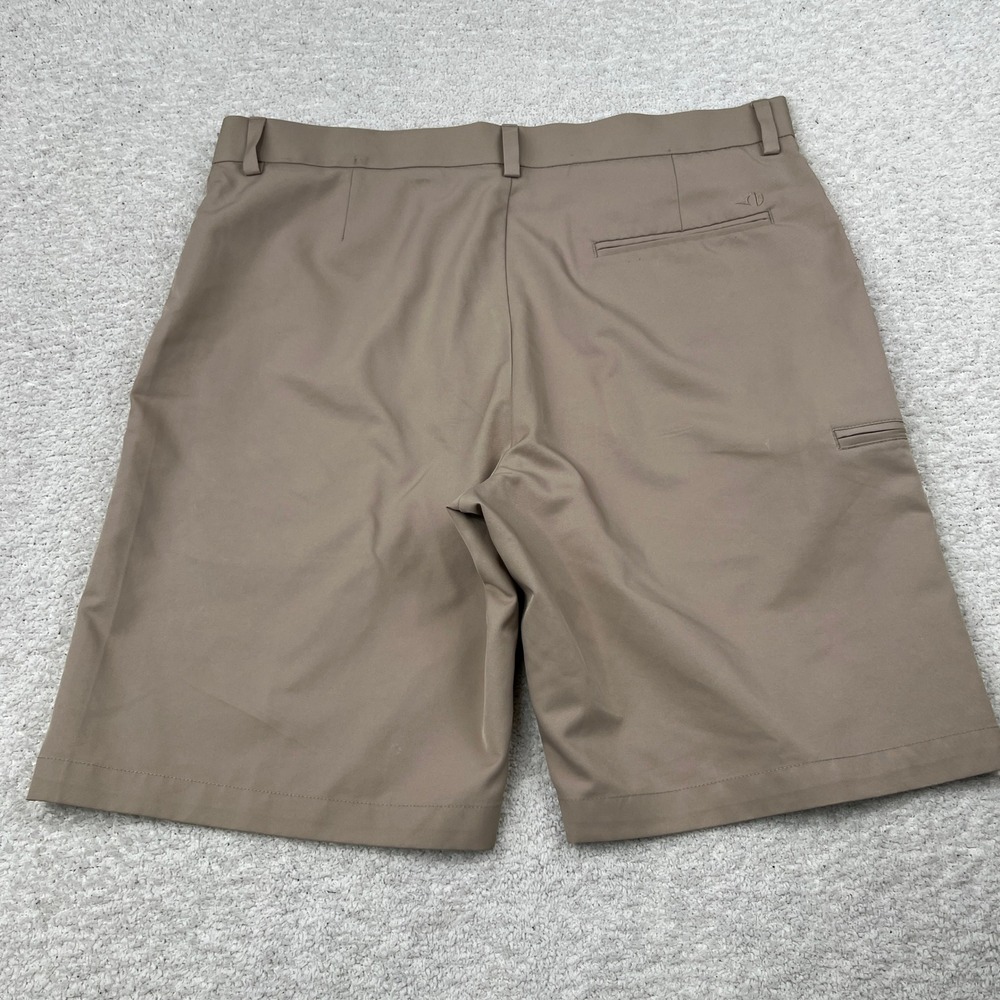 Pebble Beach Mens Tan Performance‎ Golf Shorts Size 36 Side Zip Pocket Khaki - Picture 10 of 14